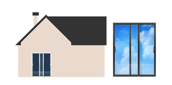 Exemple de baies-vitrées